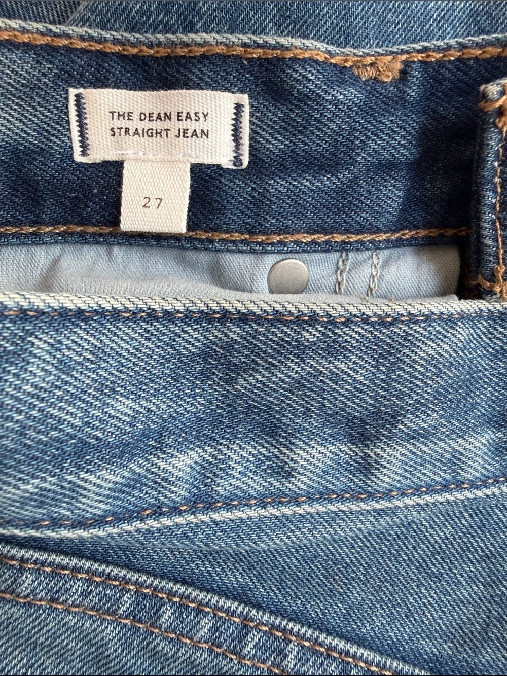 Madewell The Dean Easy Straight Jean Size 27 - Picture 10 of 10